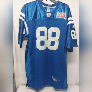 Marvin Harrison Indianapolis  Colts Super Bowl 41 Blue Jersey Sz 56 NWT